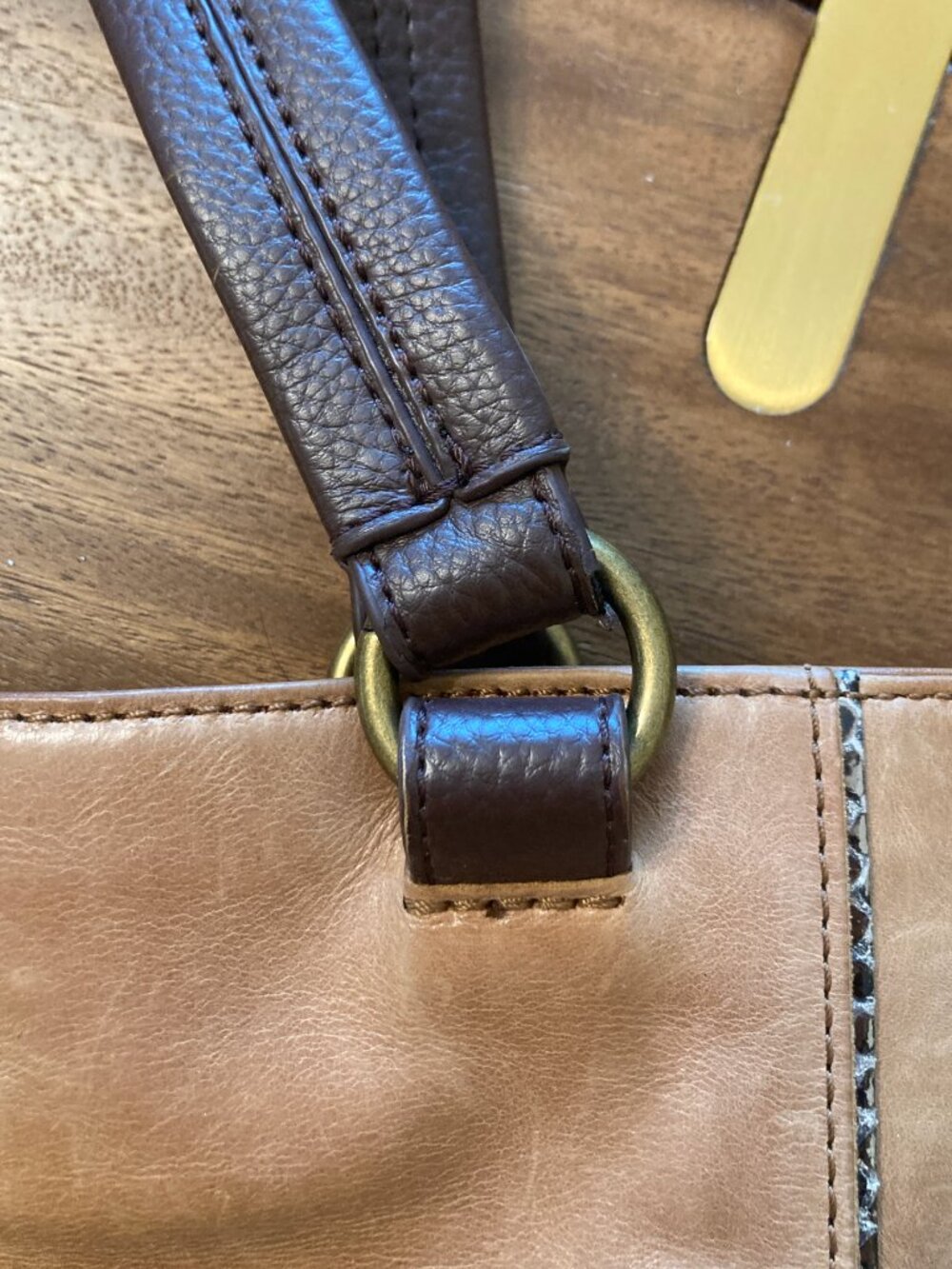 The Sak / Ashby Leather Satchel Bag / Brown / - Picture 11 of 15